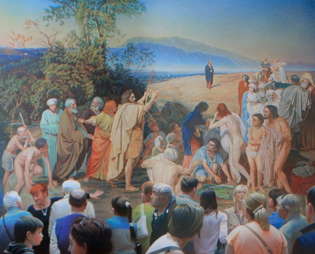 Эрик Булатов. Картина и зрители, 2011—2013
Холст, масло, 200 × 300 см
Собственность автора