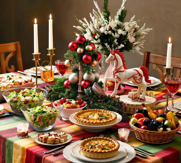 Салаты на Год Лошади на праздничный стол для Нового года 2026
