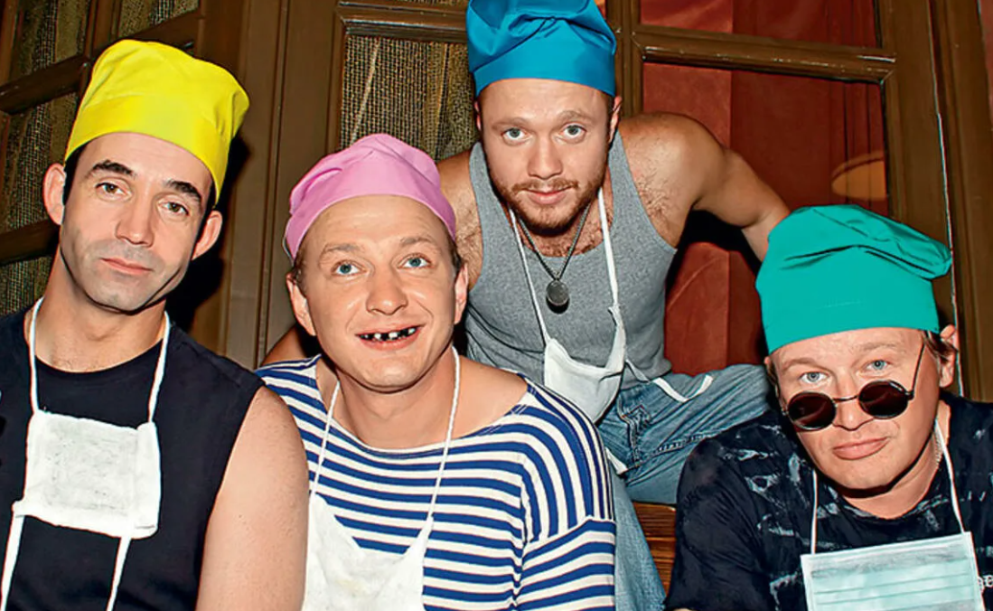 Дмитрий Певцов, Марат Башаров, Евгений Стычкин и Олег Фомин