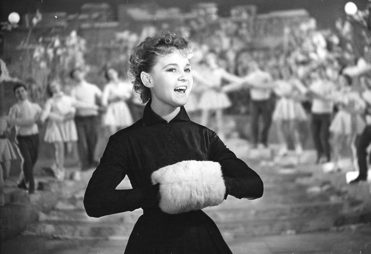 Людмила Гурченко на съемках фильма "Карнавальная ночь". Фото: "Мосфильм"