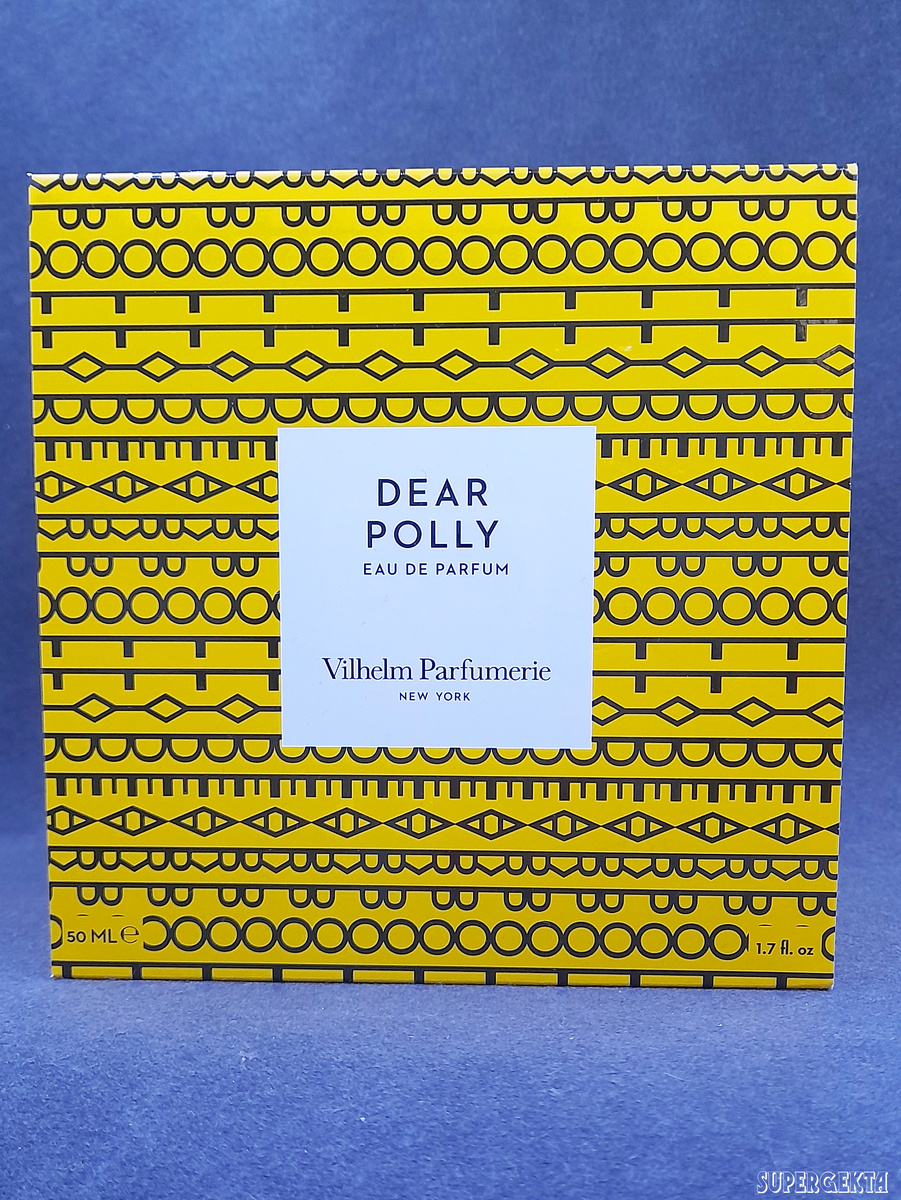 Красивая упаковка прекрасного аромата Vilhelm Parfumerie Dear Polly. 