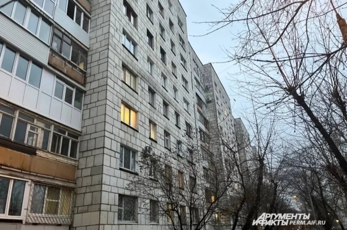    Многоквартирный дом в Перми на улице Луначарского