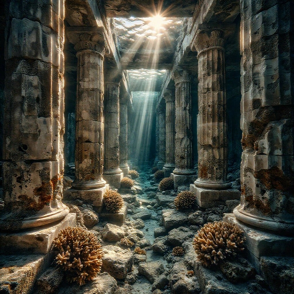 Древний город под водой