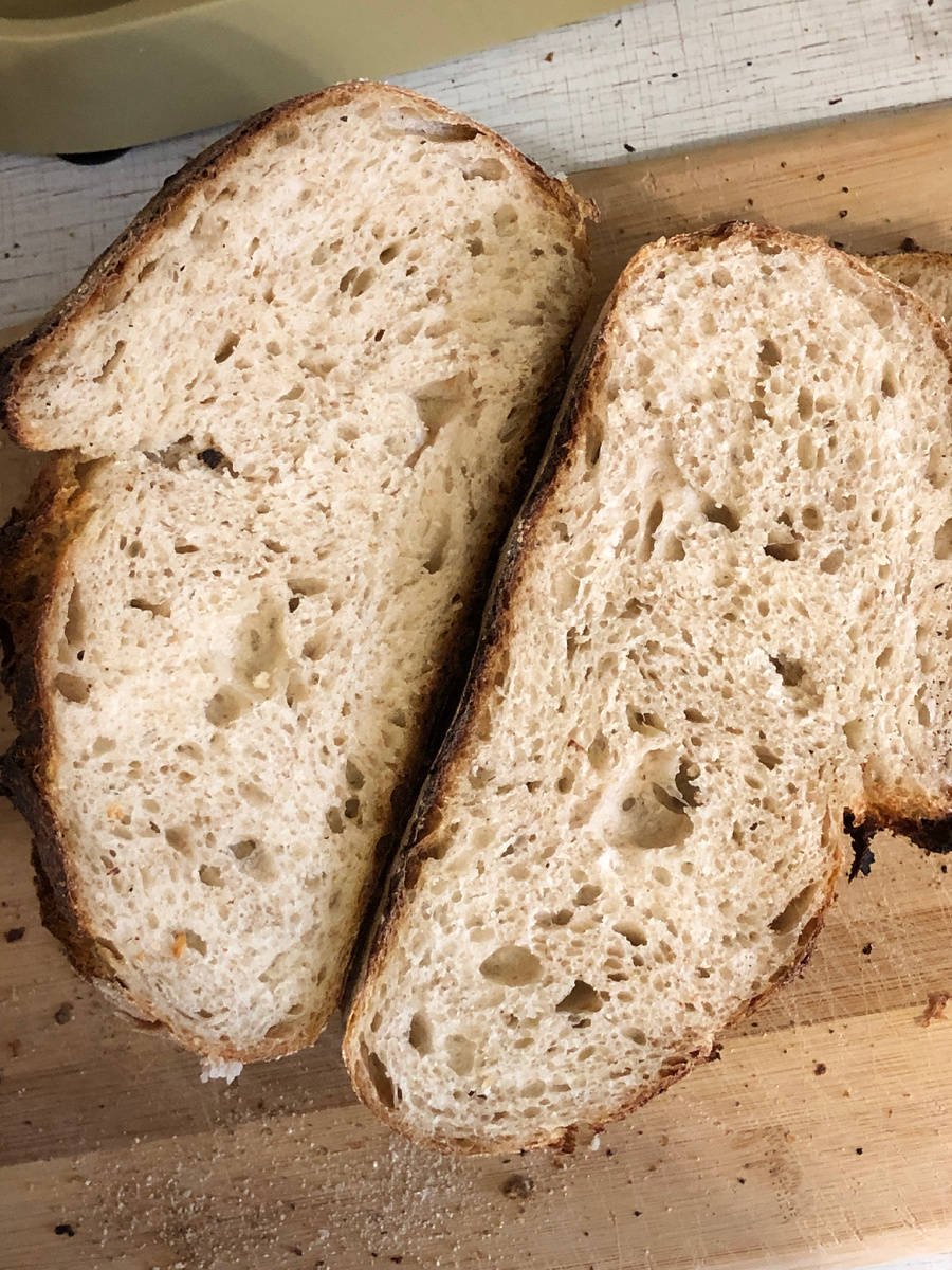 Пшеничный хлеб на закваске из НАСТОЯЩЕЙ МУКИ