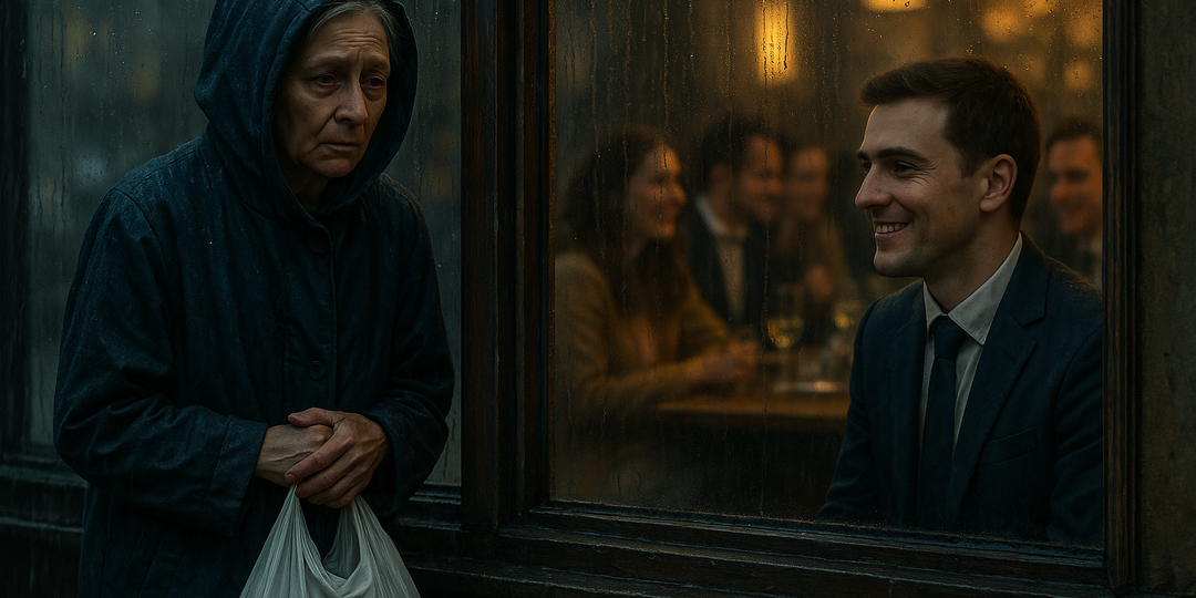 Сын шёл с друзьями и делал вид, что не знает её. А она прятала улыбку за слезами.