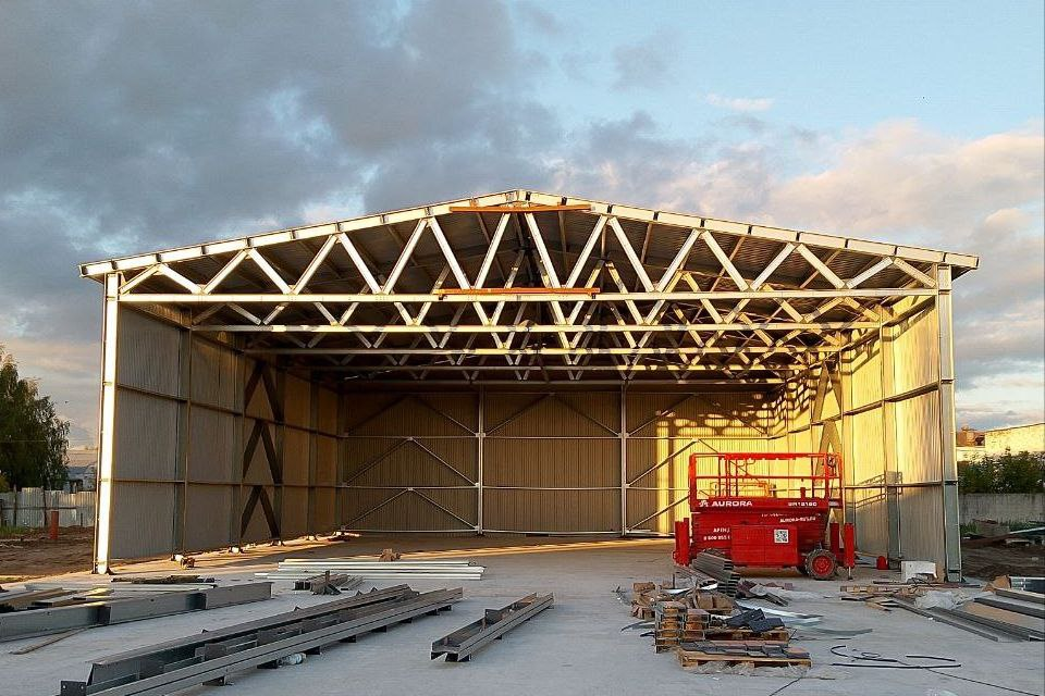 Кейс ТаймСтил. Ангар из ЛСТК