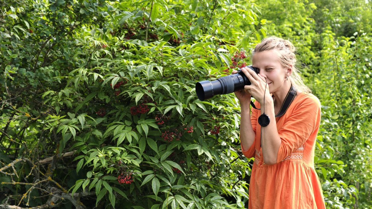 Маруся любит свой сад и в объективе, и субъективно