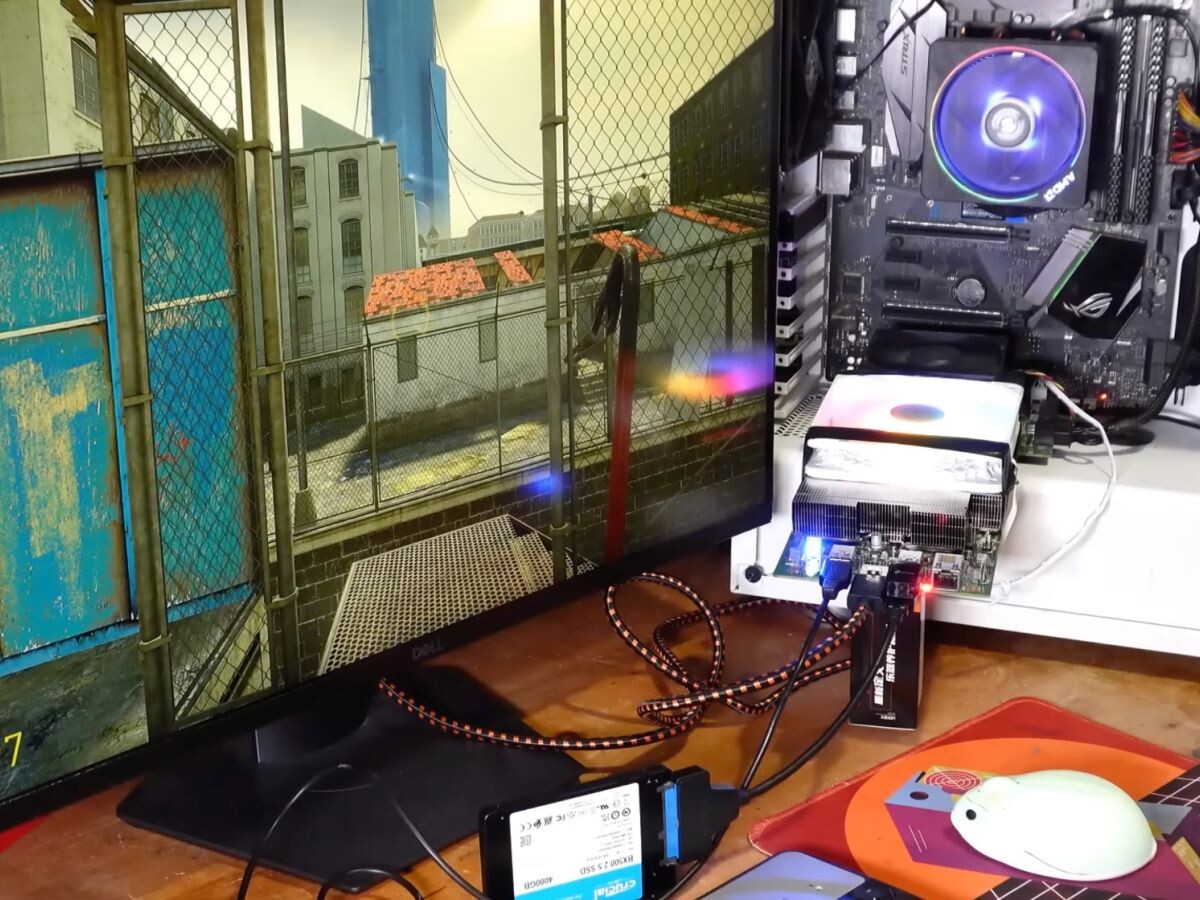    GTA V и Cyberpunk 2077 запустили на серверной майнинговой плате за $120