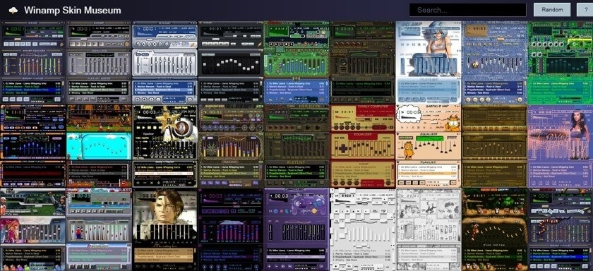 Коллаж из скинов Winamp. Источник: Winamp Skin Museum