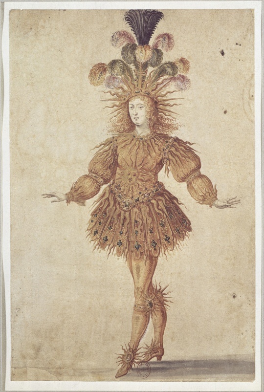 Балет «Ночь». Людовик XIV в роли Аполлона, 17 век