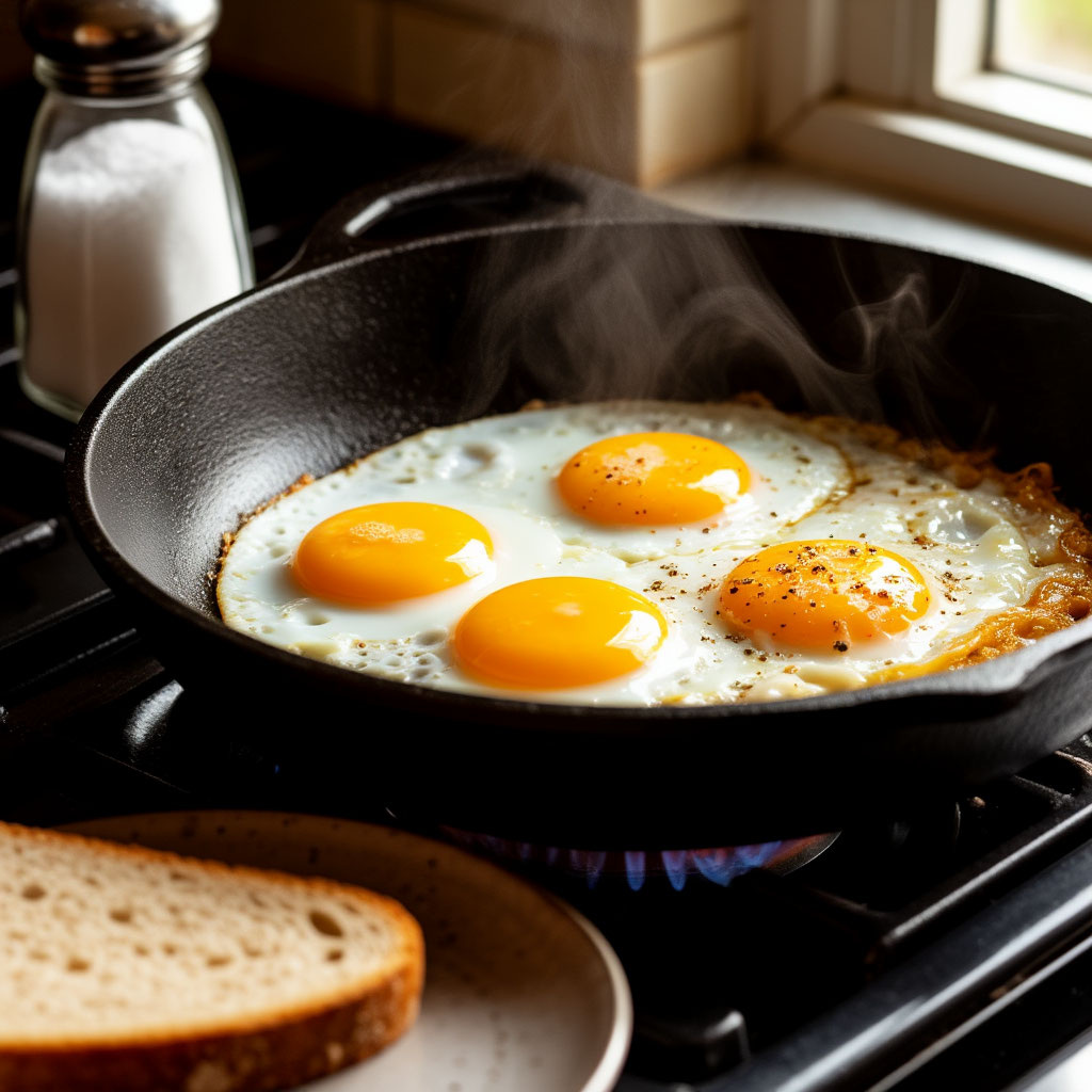 Завтрак: «Яичница-выживание» 