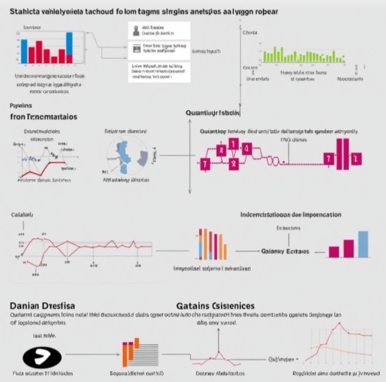 Инфографика статистического анализа различных производстенных процессов.