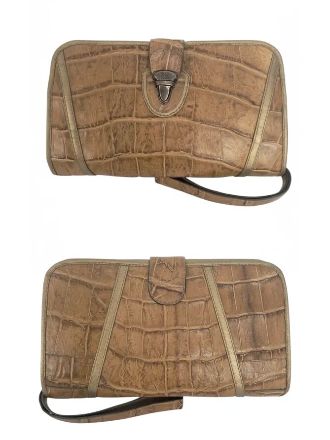 Мужская сумка "Боно-02" из натуральной кожи крокодила.