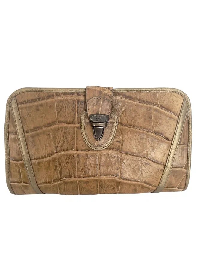 Мужская сумка "Боно-02" из натуральной кожи крокодила. Смотри галерею.