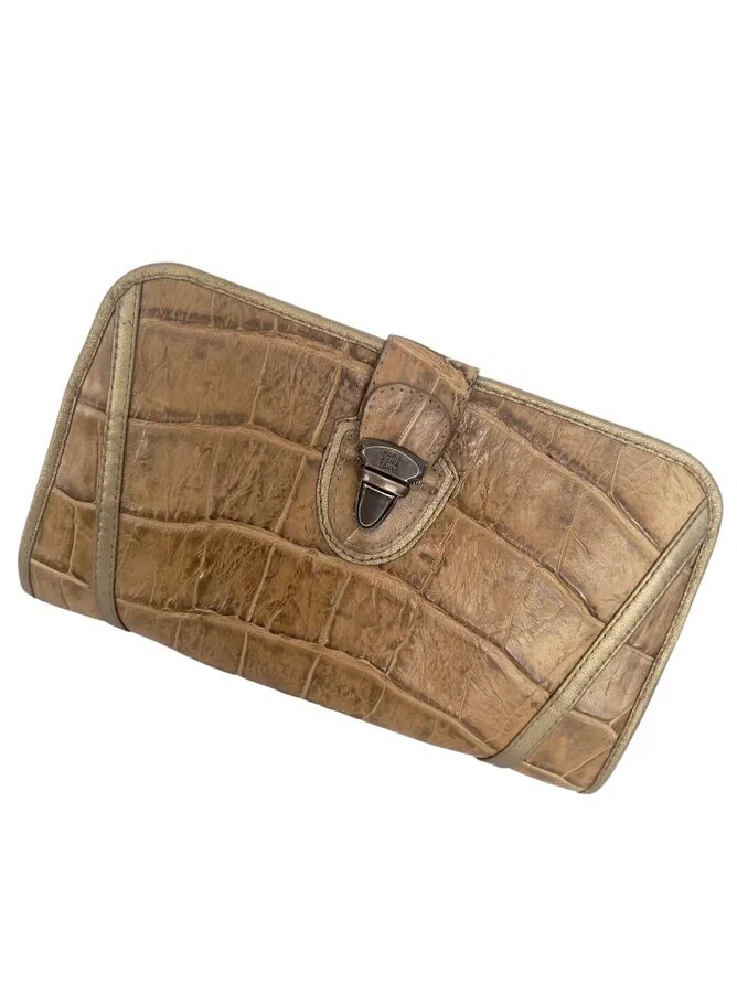 Мужская сумка "Боно-02" из натуральной кожи крокодила.