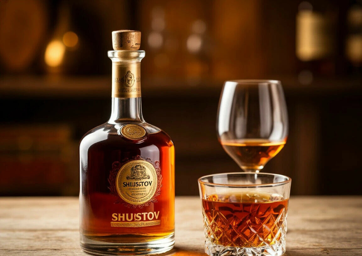 Российский коньяк Шустов