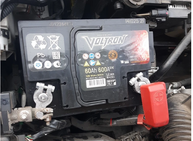 VOLTRON 60 Ah — 600 A, обратная полярность
