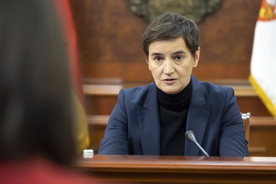    Спикер парламента Сербии Ана Брнабич прибыла с официальным визитом в Киев. GLOBAL LOOK PRESS