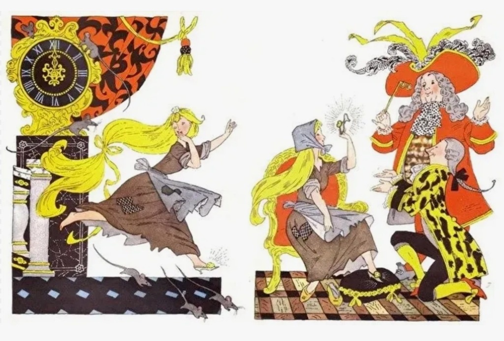 Э. Булатов. Из иллюстраций к сказке Ш. Перро "Золушка".