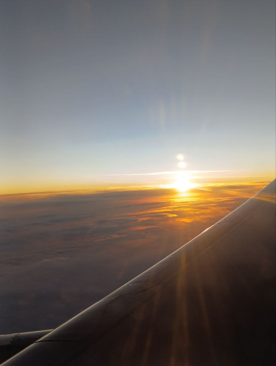 Прилетели уже в такую красоту