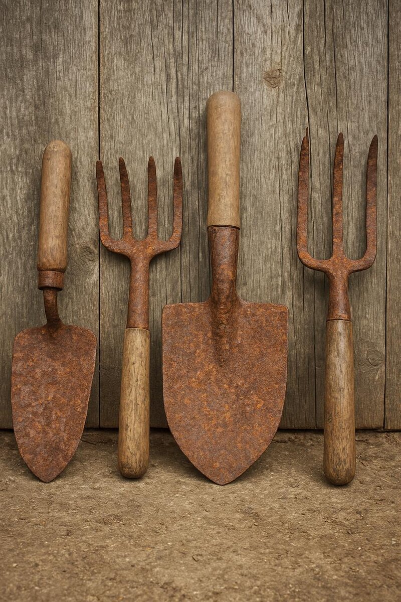 Даже небольшая влажность в сарае или теплице провоцирует появление ржавчины.