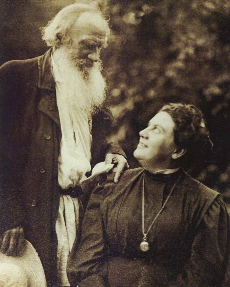    Толстой и Софья Андреевна. Фото: Public Domain