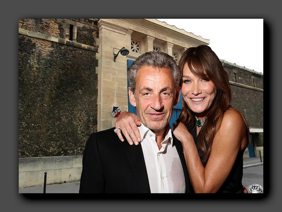 Саркози и Бруни. Коллаж автора