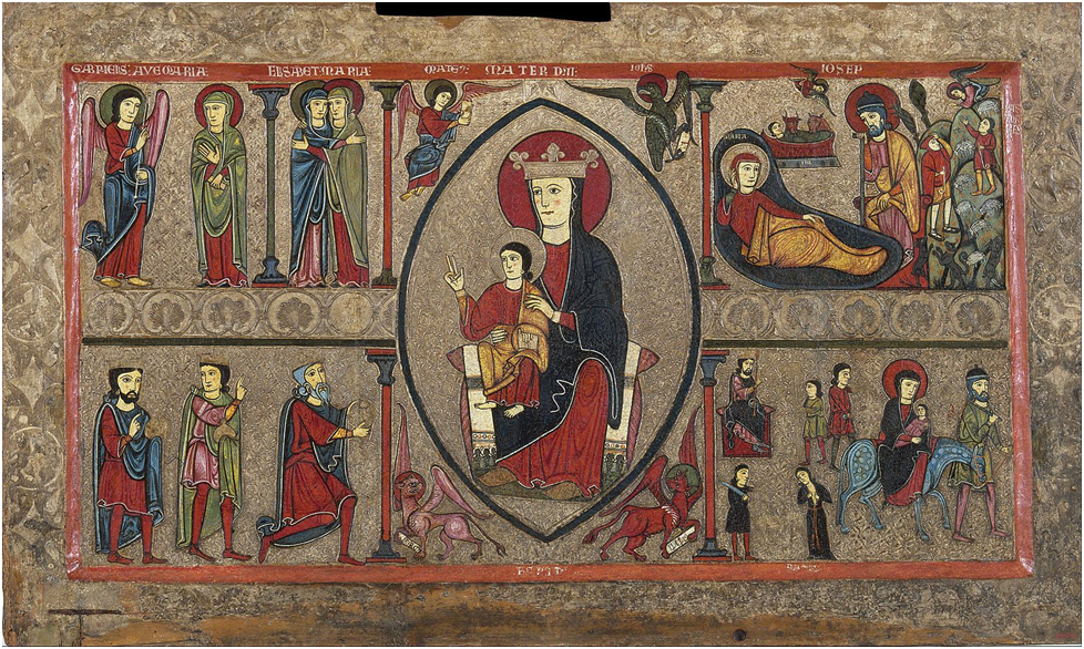 Алтарь одного из храмов Каталонии 12 век. Источник Яндекс-картинки