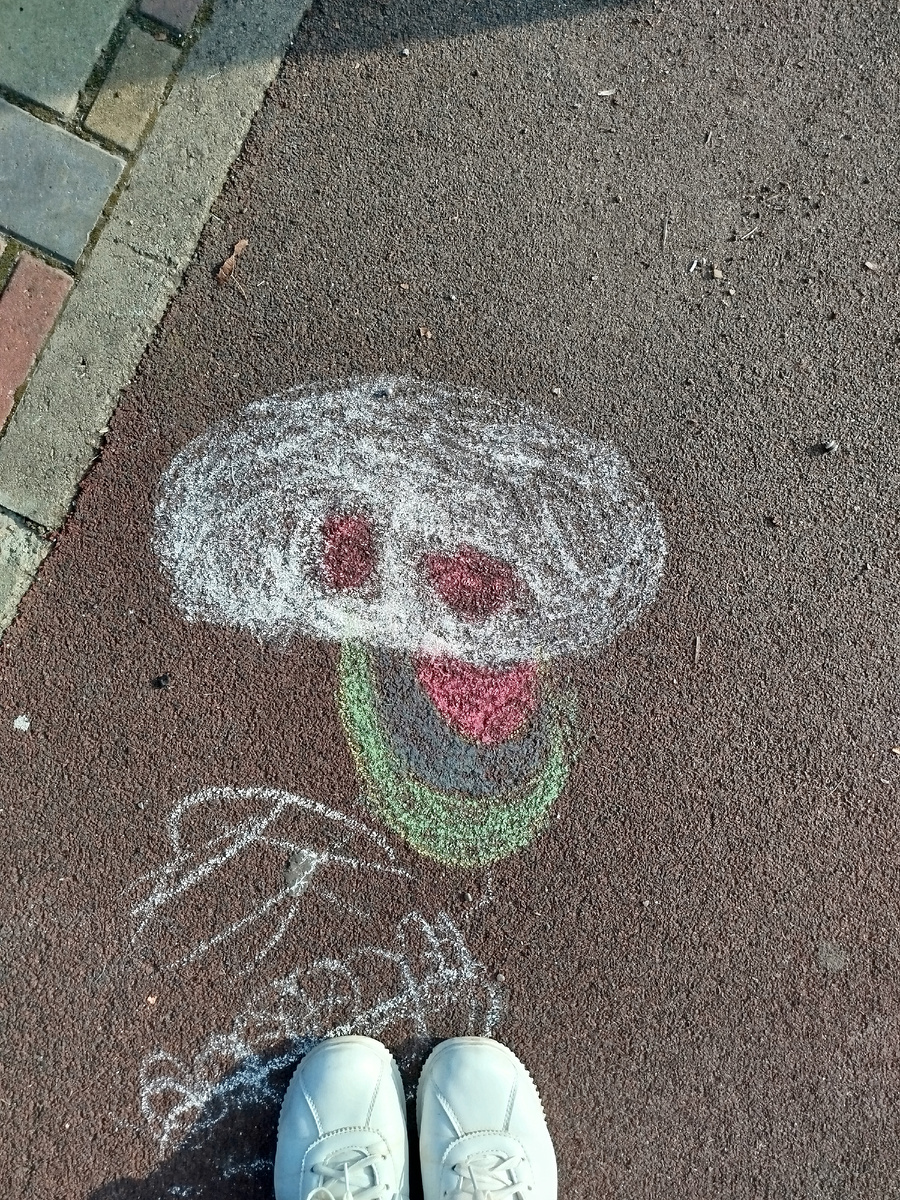 Рисунок мелками