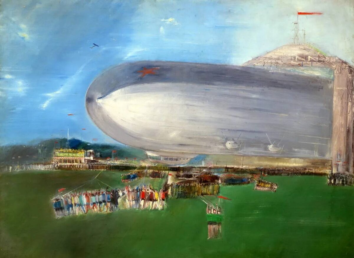 Александр Лабас. Первый советский дирижабль. 1931