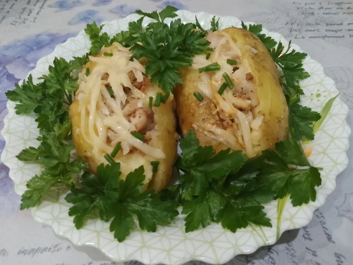 Картошка крошка с начинкой, в духовке