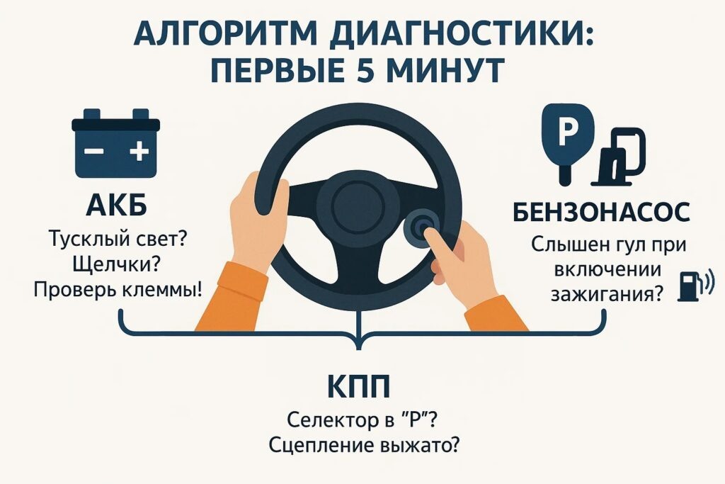 Алгоритм первичной диагностики Первые 5 минут
