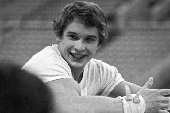 Александр Дитятин на чемпионате мира по спортивной гимнастике в Москве, 1981 год. Яндекс-фото.