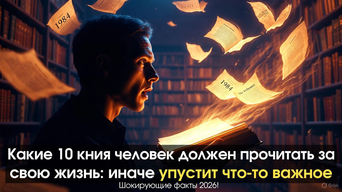 Какие 10 книг человек должен прочитать за свою жизнь: иначе упустит что-то важное