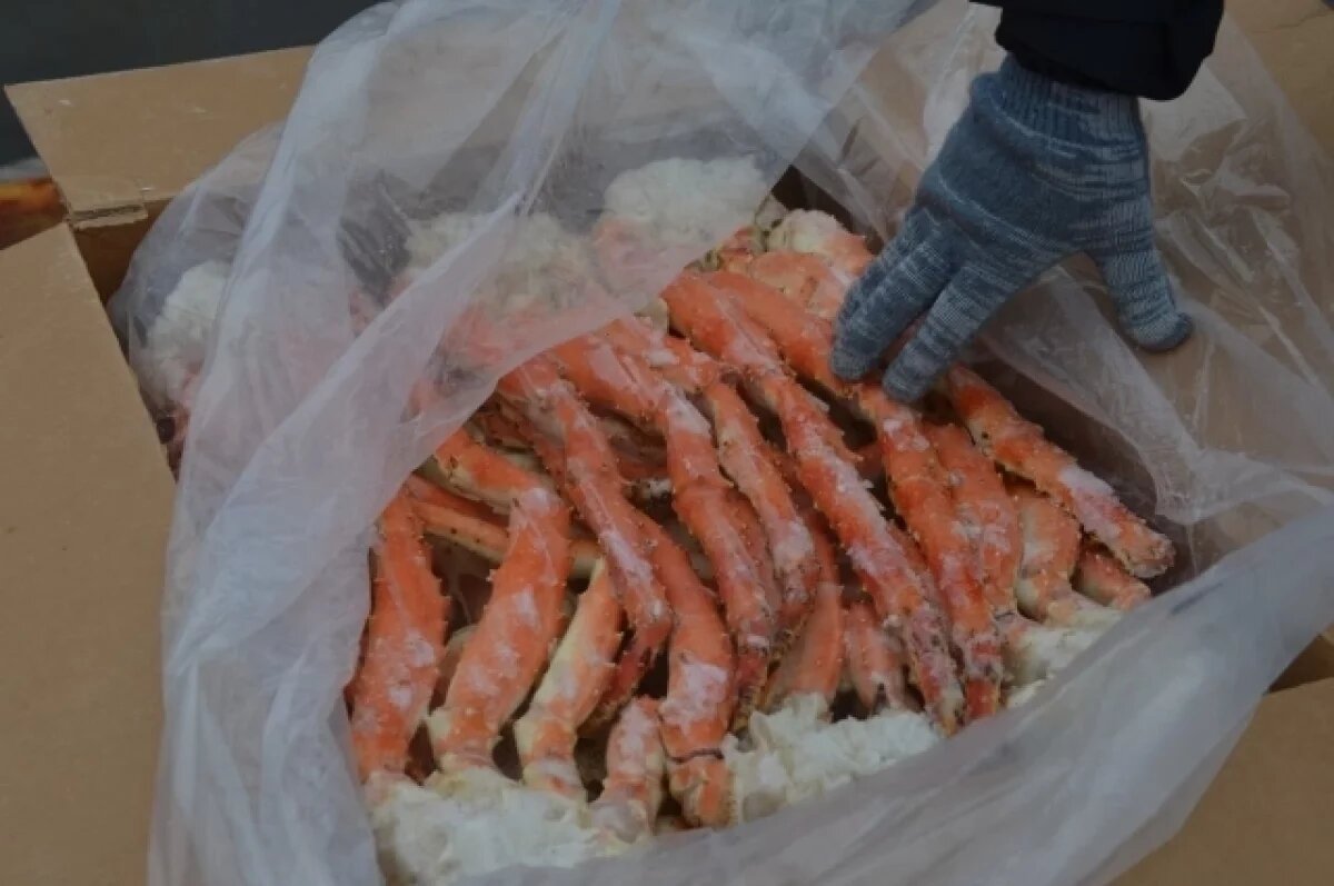    Незаконную икру и краба изъяли у бизнесвумен на Камчатке