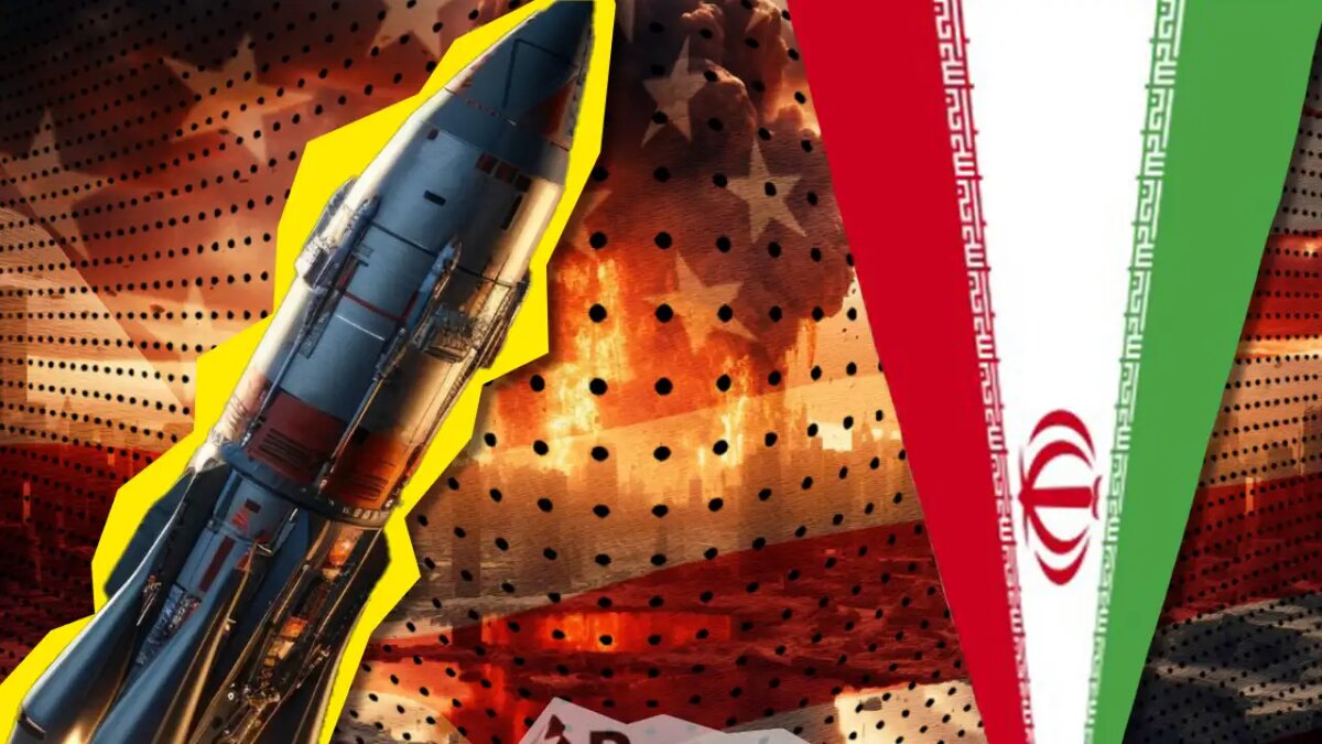   Иранская ракета. © Коллаж / Ridus.ru