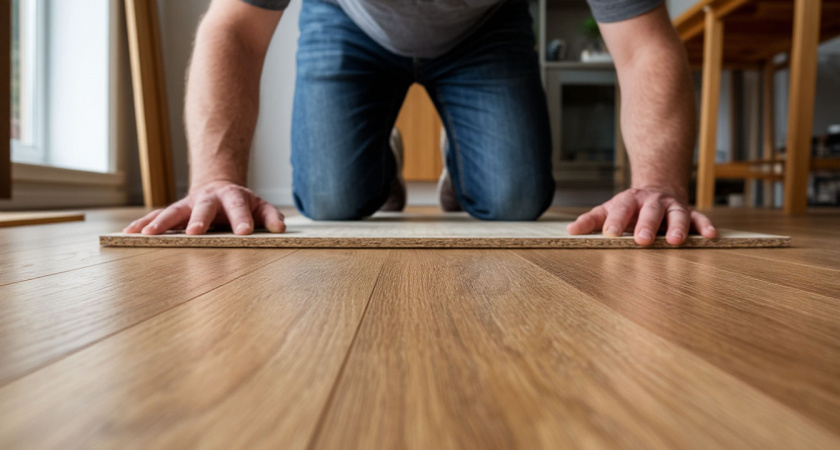    Ламинат уже в прошлом: найден бюджетный аналог - укладываем в один слой, но пол остается теплым