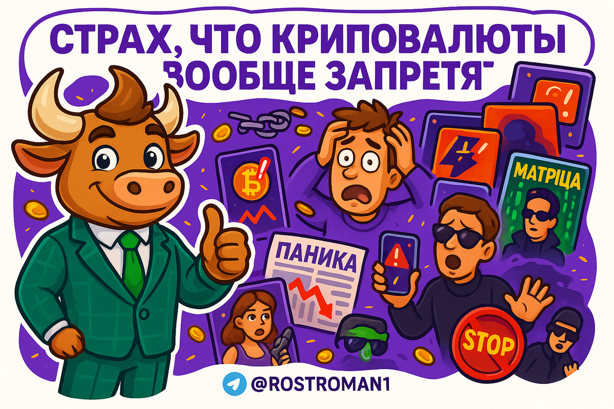    Страх запрета криптовалют: как не потерять всё и использовать тревогу себе на пользу РоСТ | Роман о Системном Трейдинге