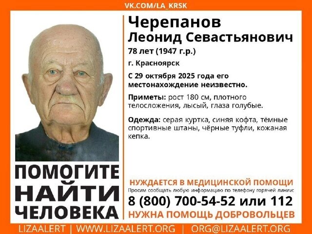    Фото: Поисково-спасательный отряд ЛизаАлерт Красноярского края