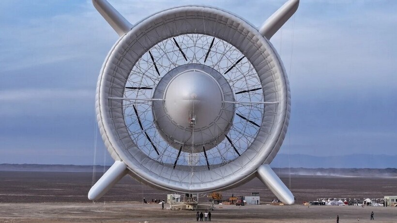    Летающая электростанция: Китай создал надувную ветровую турбину