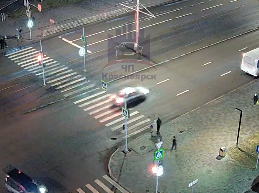     На правобережье Красноярска сбили пешехода