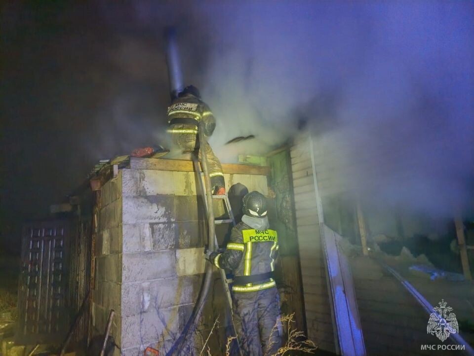    Пожар в Бельмесево. Источник: МЧС Алтайского края