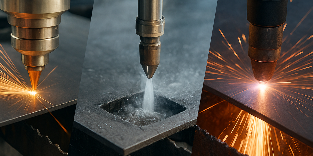 Виды резки металла: в чем разница между лазерной, гидроабразивной и плазменной резкой?