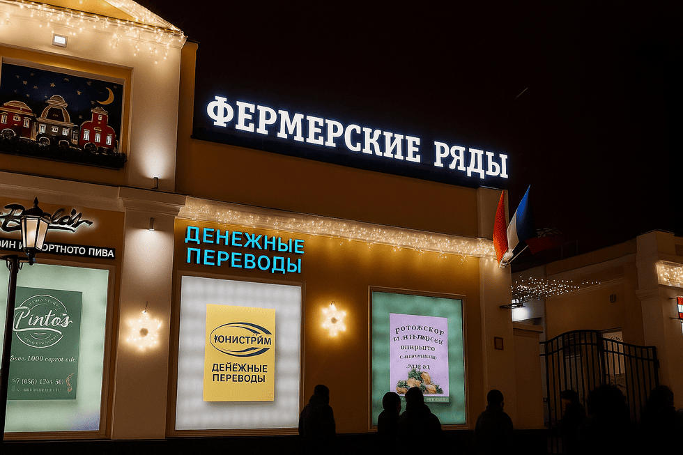 Вывеска для продуктового рынка