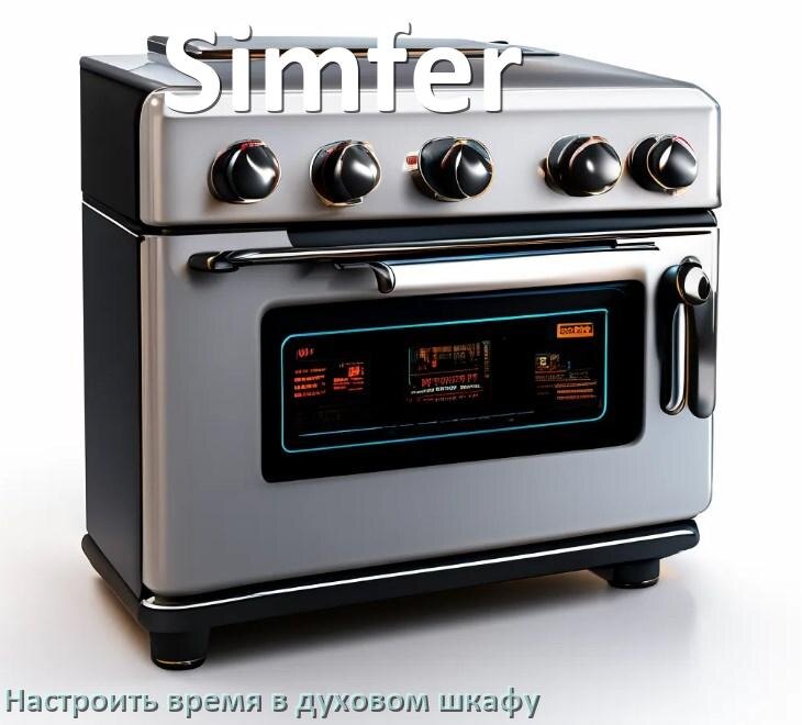 
Как в духовом шкафу Simfer настроить время и установить часы