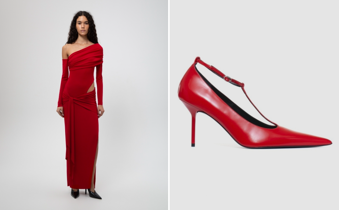 Платье Sorelle Era; туфли Abra