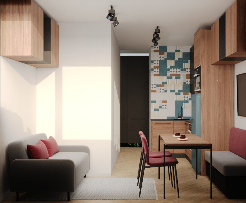 Зона отдыха в апартах