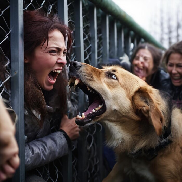 Штурм приюта для дворняжек - это за гранью понимания / изображение сгенерировано нейросетью flyvi.io   