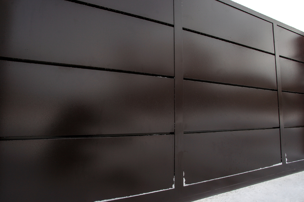 Откатные ворота Техно от Аполло