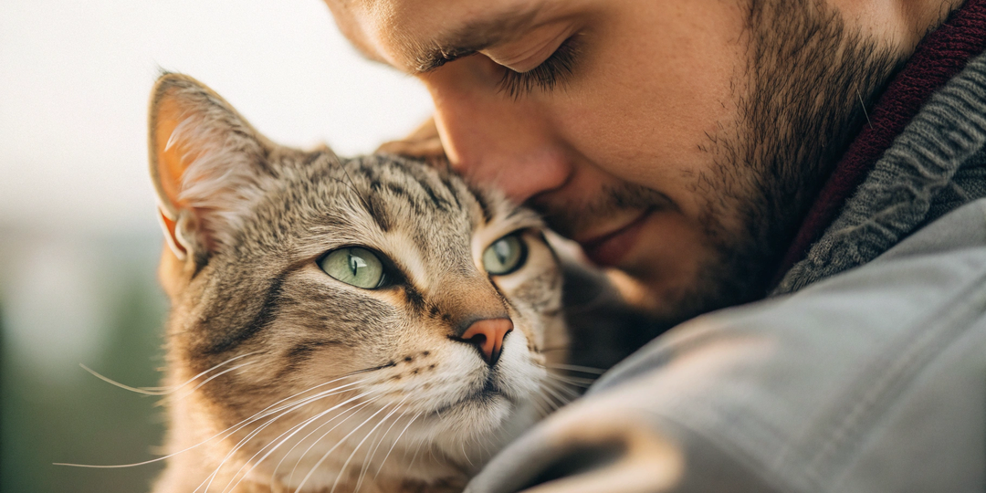 Глубокая связь кошки с хозяином